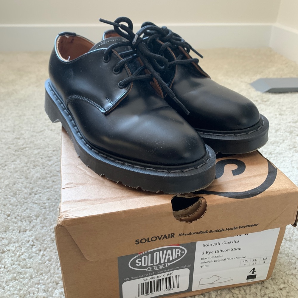 Solovair Gibson 3 Eye Women’s Size US5/UK4/EU37